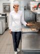 Veste de cuisinier femme col officier VANILLE