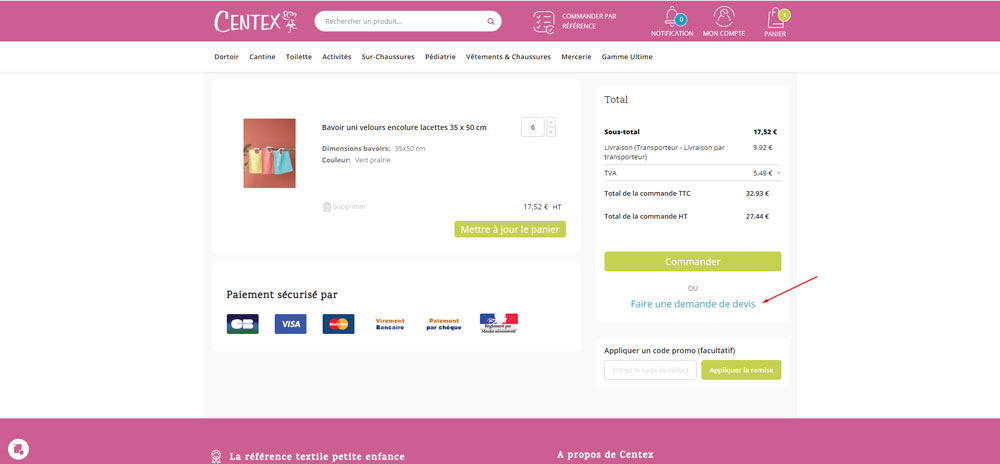 Centex demande de devis