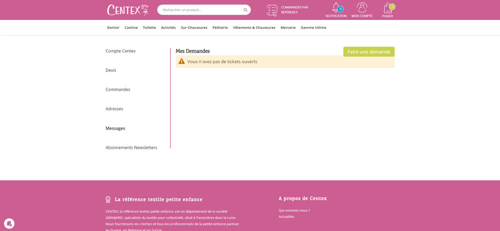 Centex créer un compte